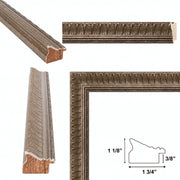 32x24 Frame Wheat Leaf Gold With Silver Wash Picture Frame