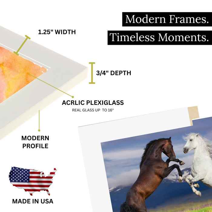4x12 White Picture Frame For 4 x 12 Poster Art Photo Picture Frame Store New Jersey