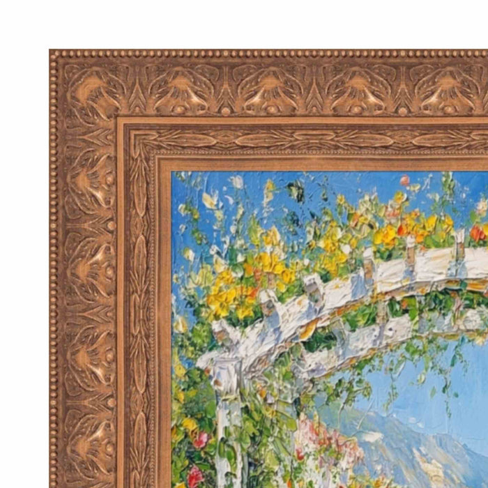 32x48 Frame Wide Aged Gold Leaf Gothic Luxury Picture Frame