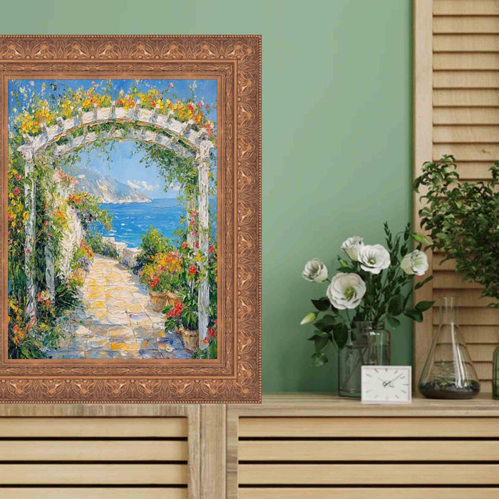 40x60 Frame Wide Aged Gold Leaf Gothic Luxury Picture Frame