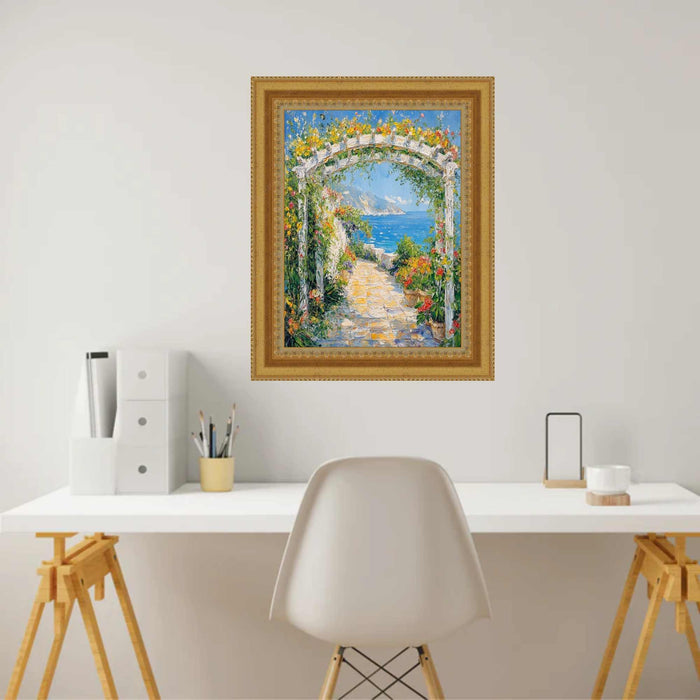 12x16 Frame Wide Aged Gold Traditional Picture Frame