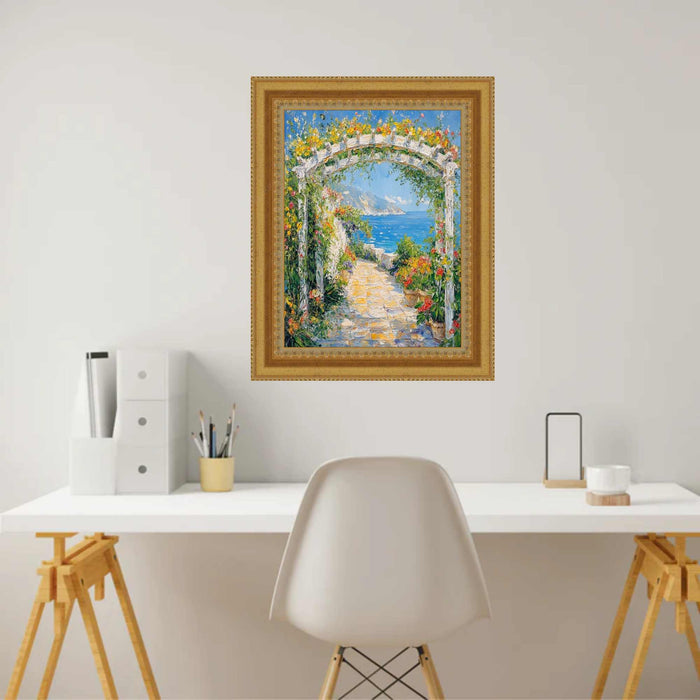 32x48 Frame Wide Aged Gold Traditional Picture Frame