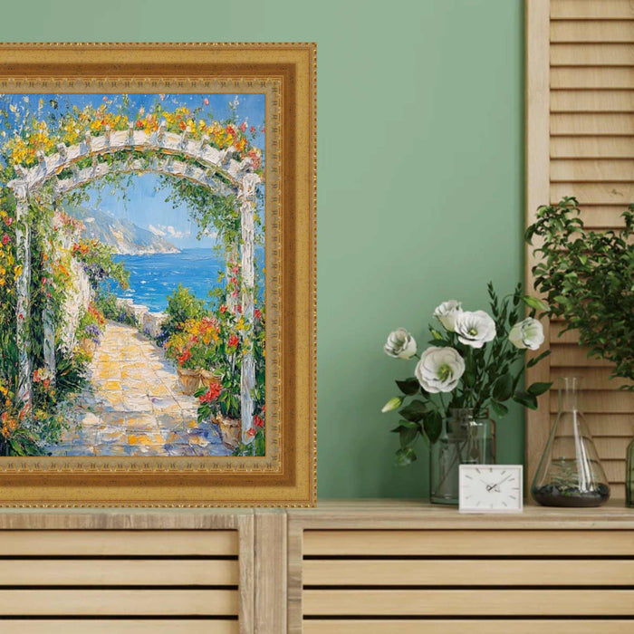 32x48 Frame Wide Aged Gold Traditional Picture Frame
