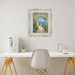 40x60 Frame Wide Alabaster White Wash With Charcoal Picture Frame