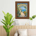 Wide Antique Gold Bronze Flat Picture Frame 