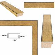 9x12 Frame Wide Antique Gold Copper Bronze Picture Frame