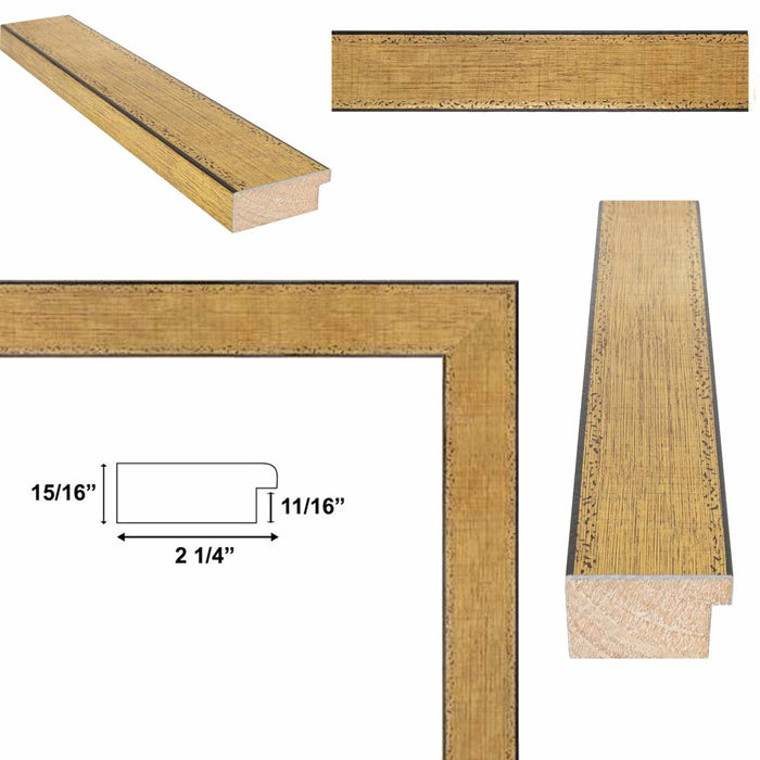 40x60 Frame Wide Antique Gold Copper Bronze Picture Frame