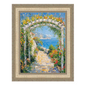 Wide Antique Silver Victorian Picture Frame Home Office