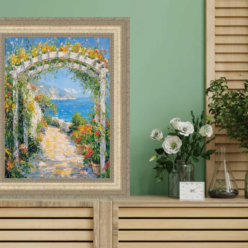 12x20 Frame Wide Antique Silver Victorian Picture Frame