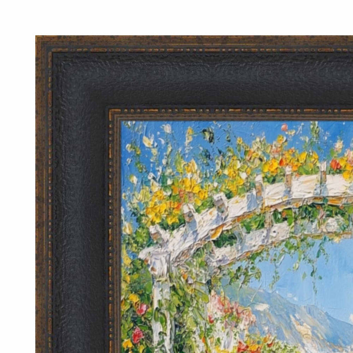 32x48 Frame Wide Black Bronze Leather Picture Frame