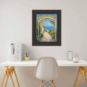 13x17 Frame Wide Black Bronze Leather Picture Frame