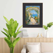 Wide Black Bronze Leather Picture Frame Home Office Decor