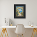 32x48 Frame Wide Black Scoop With Gold Bead Picture Frame