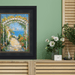 32x48 Frame Wide Black Scoop With Gold Bead Picture Frame