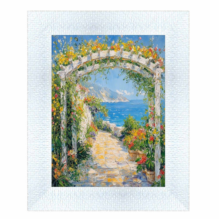 32x48 Frame Wide Bright White Glitter Gloss Picture Frame