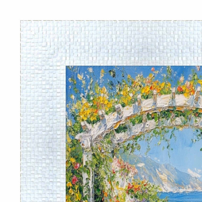 32x48 Frame Wide Bright White Glitter Gloss Picture Frame