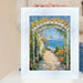 32x48 Frame Wide Bright White Glitter Gloss Picture Frame