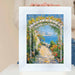 12x16 Frame Wide Bright White Glitter Gloss Picture Frame