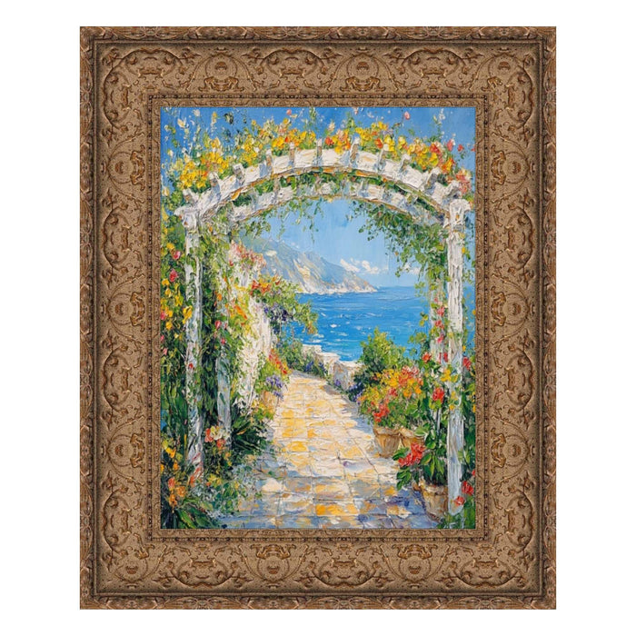 32x48 Frame Wide Dark Gold Ornate Vine Picture Frame