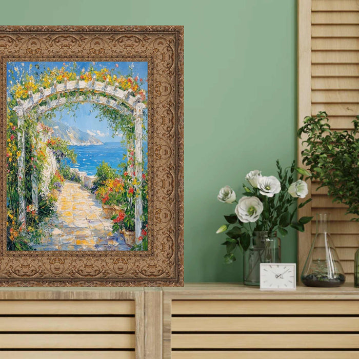 32x48 Frame Wide Dark Gold Ornate Vine Picture Frame