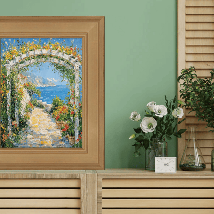 32x48 Frame Wide Gold Flat Panel Picture Frame