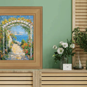 9x12 Frame Wide Gold Flat Panel Picture Frame