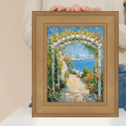 9x12 Frame Wide Gold Flat Panel Picture Frame