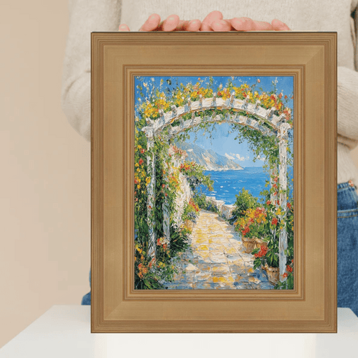 32x48 Frame Wide Gold Flat Panel Picture Frame