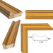 32x48 Frame Wide Gold Flat Panel Picture Frame