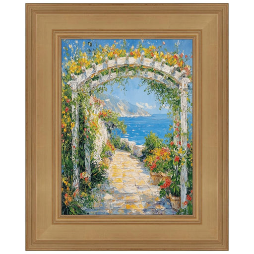 16x16 Frame Wide Gold Flat Panel Picture Frame