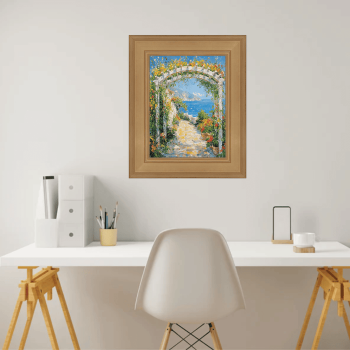 32x48 Frame Wide Gold Flat Panel Picture Frame
