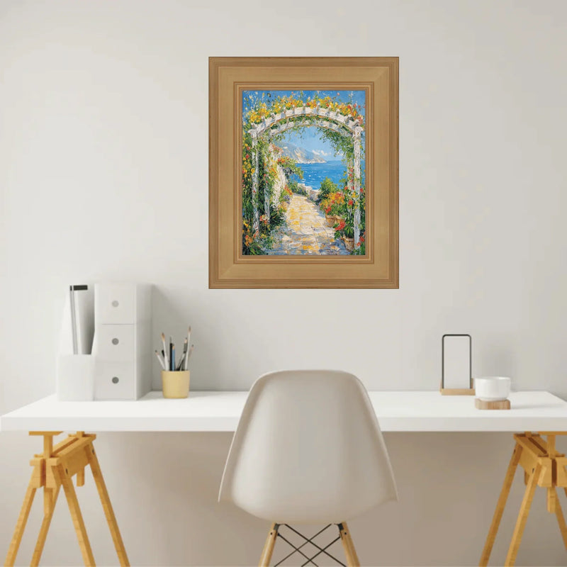 18x24 Frame Wide Gold Flat Panel Picture Frame