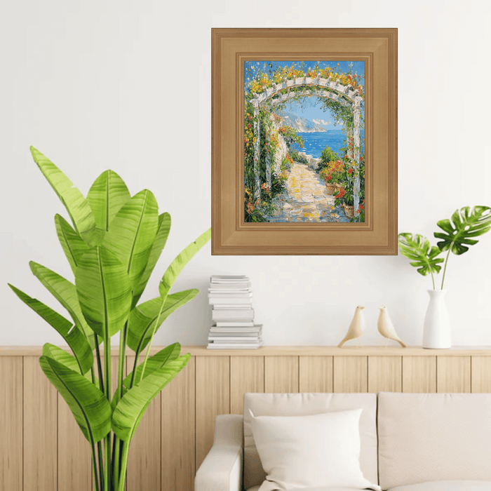 32x48 Frame Wide Gold Flat Panel Picture Frame