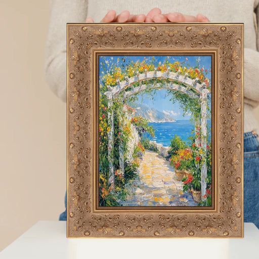 32x48 Frame Wide Gold Ornate Floral Picture Frame