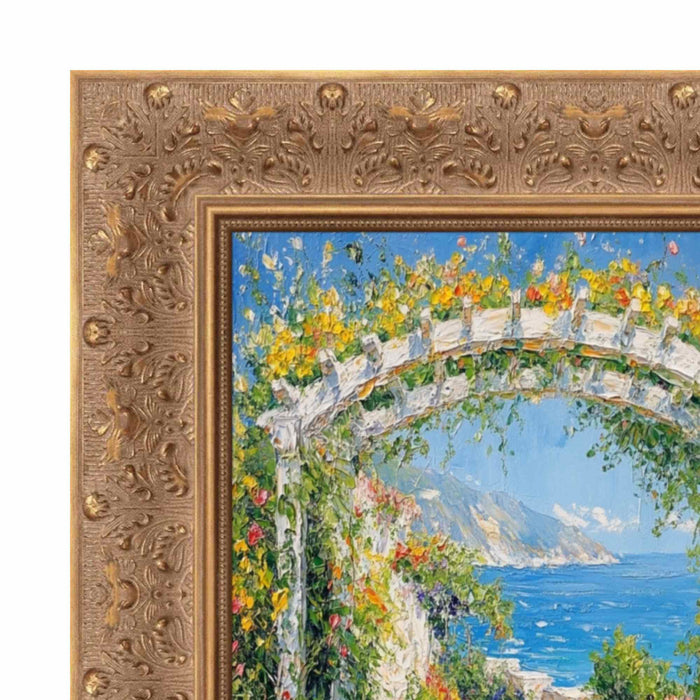32x48 Frame Wide Gold Ornate Floral Picture Frame