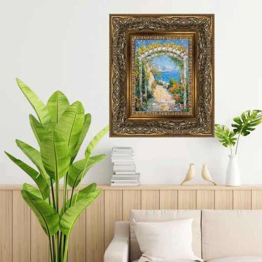 10x14 Frame Ornate Wide Italian Baroque Antique Silver Picture Frame