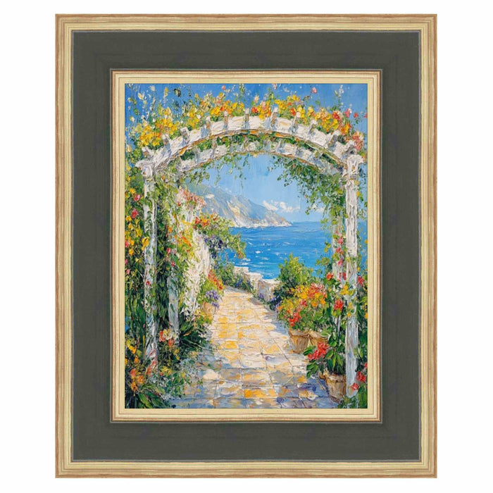32x48 Frame Wide Luxury Burgundy Gold Panel Picture Frame