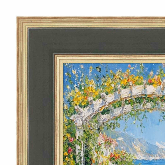 32x48 Frame Wide Luxury Burgundy Gold Panel Picture Frame