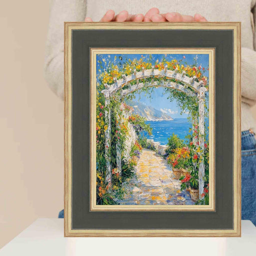 13x16 Frame Wide Luxury Burgundy Gold Panel Picture Frame
