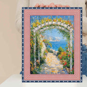 30x40 Frame Wide Red White Blue American Flag Picture Frame - Donald Trump