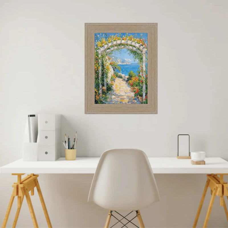 22x30 Frame Wide Rustic Light White Grain Wood Picture Frame