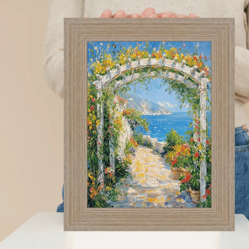24x30 Frame Wide Rustic Light White Grain Wood Picture Frame