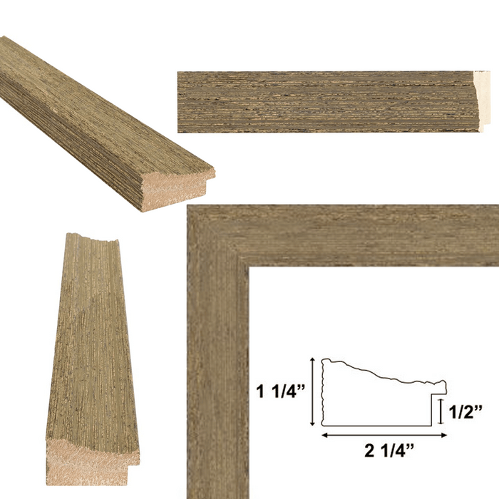 30x40 Frame Wide Rustic Light White Grain Wood Picture Frame