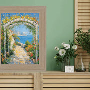 32x24 Frame Wide Rustic Light White Grain Wood Picture Frame