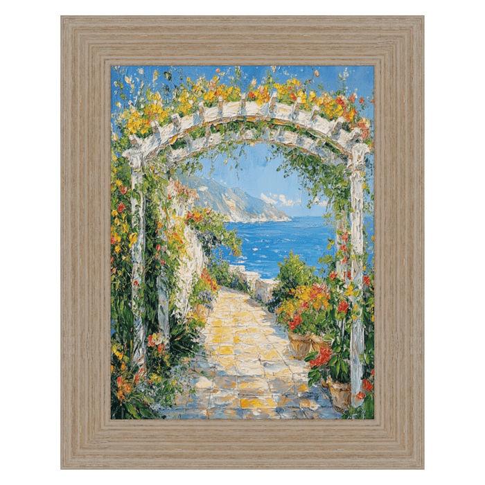 32x48 Frame Wide Rustic Light White Grain Wood Picture Frame