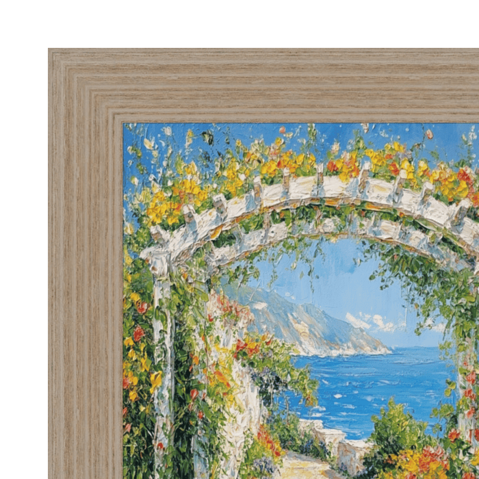 32x48 Frame Wide Rustic Light White Grain Wood Picture Frame