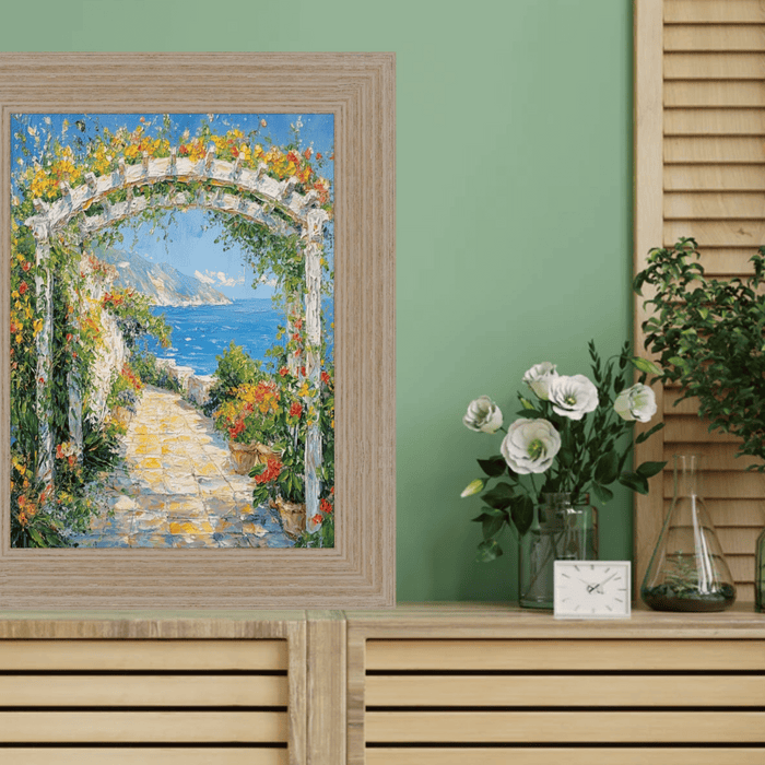 32x48 Frame Wide Rustic Light White Grain Wood Picture Frame