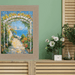 32x48 Frame Wide Rustic Light White Grain Wood Picture Frame
