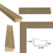 32x48 Frame Wide Rustic Light White Grain Wood Picture Frame