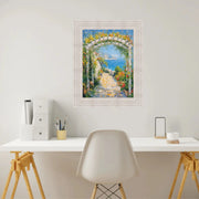 22x22 Frame Wide Rustic Wood Grain White Wash Picture Frame